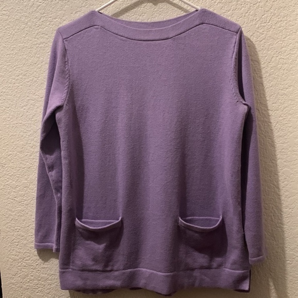 J Jill lavender sweater small - Picture 3 of 8